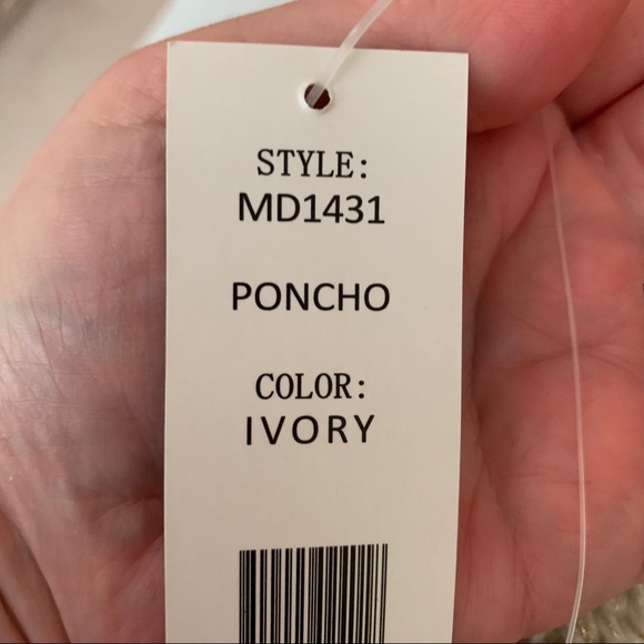 Madden Ivory Cowl Neck Poncho Sweater NWT - Picture 9 of 9